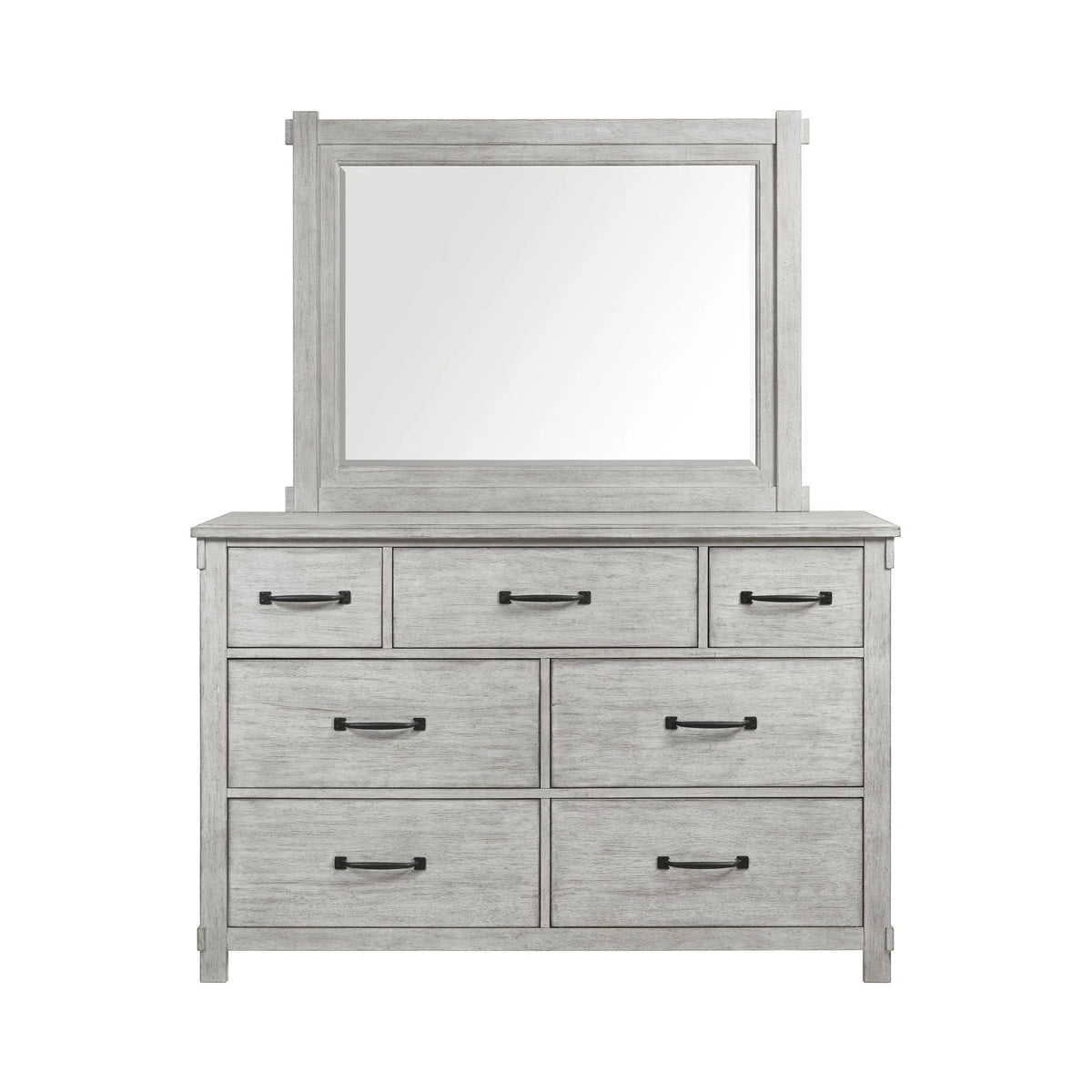 Scott Dresser & Mirror Set White Finish
