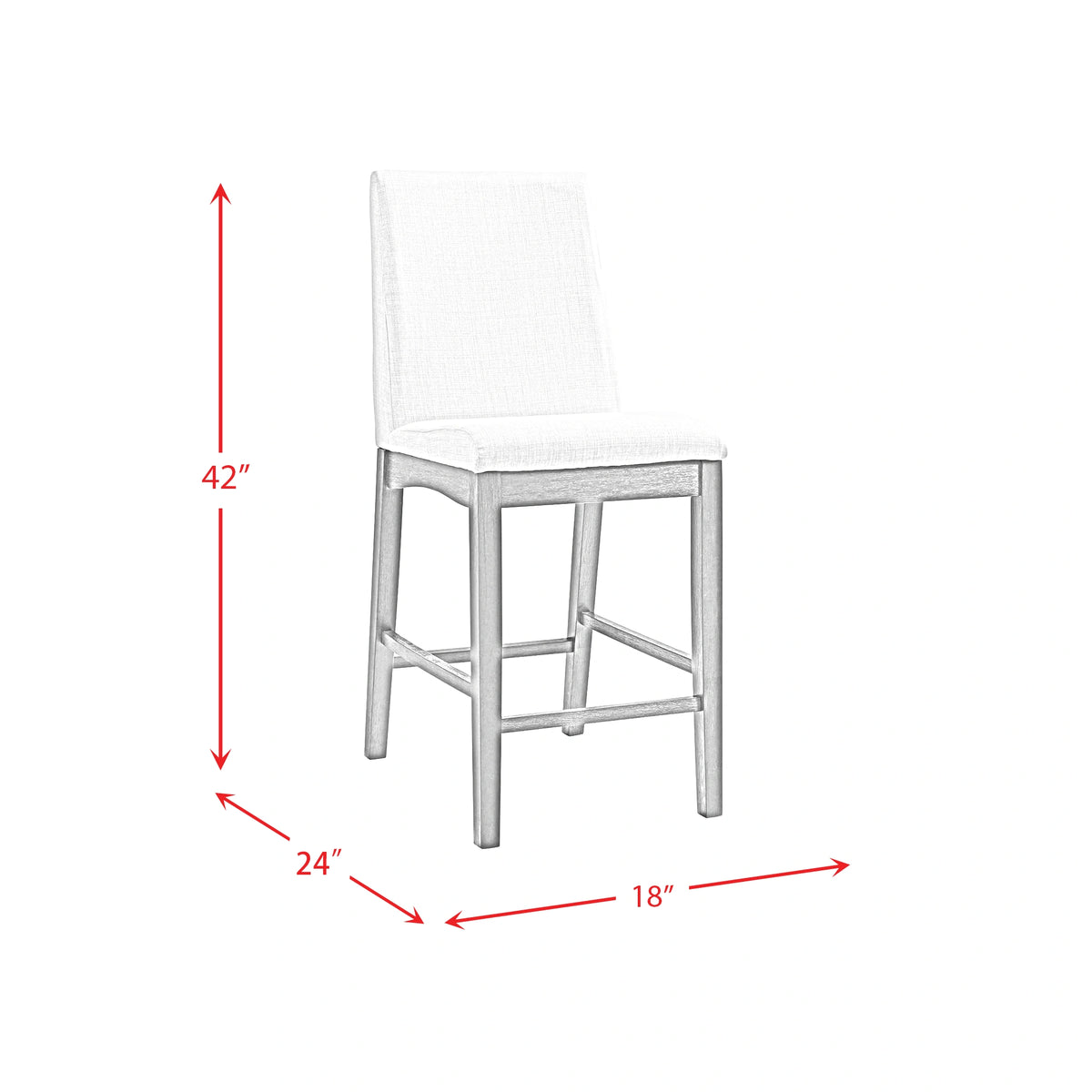 Dapper 5PC Round Counter Height Dining Set-Table & Four Chairs