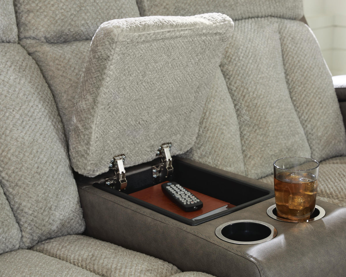 WhipLash Power Reclining Loveseat with Console - Jack’s Furniture and More (Laredo, TX)