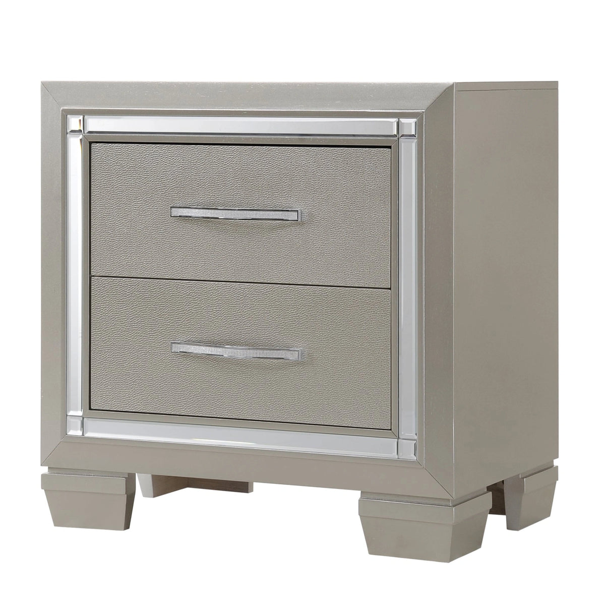 Platinum Platform Storage Bedroom Set