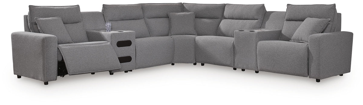 Modmax II Power Reclining Sectional with Audio Consoles