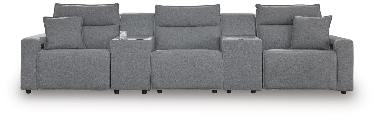 Modmax II Power Reclining Sectional with Consoles