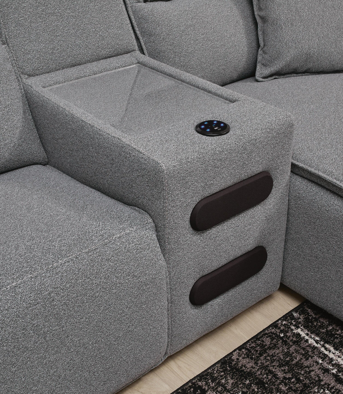 Modmax II Power Reclining Sectional with Audio Consoles - Jack’s Furniture and More (Laredo, TX)