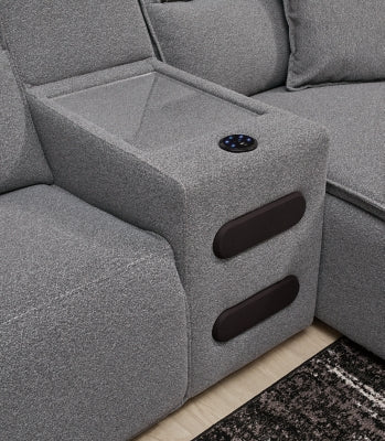 Modmax II Power Reclining Sectional with Audio Consoles - Jack’s Furniture and More (Laredo, TX)
