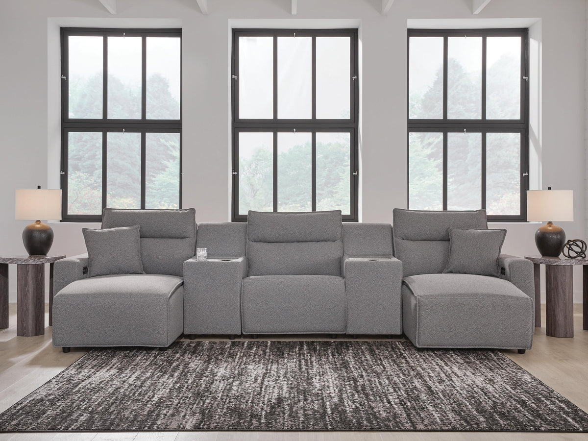 Modmax II Power Reclining Sectional with Chaise and Consoles
