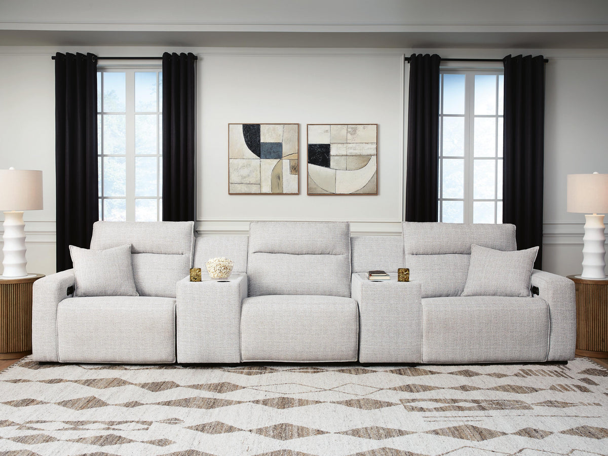 Modmax II Power Reclining Sectional with Consoles
