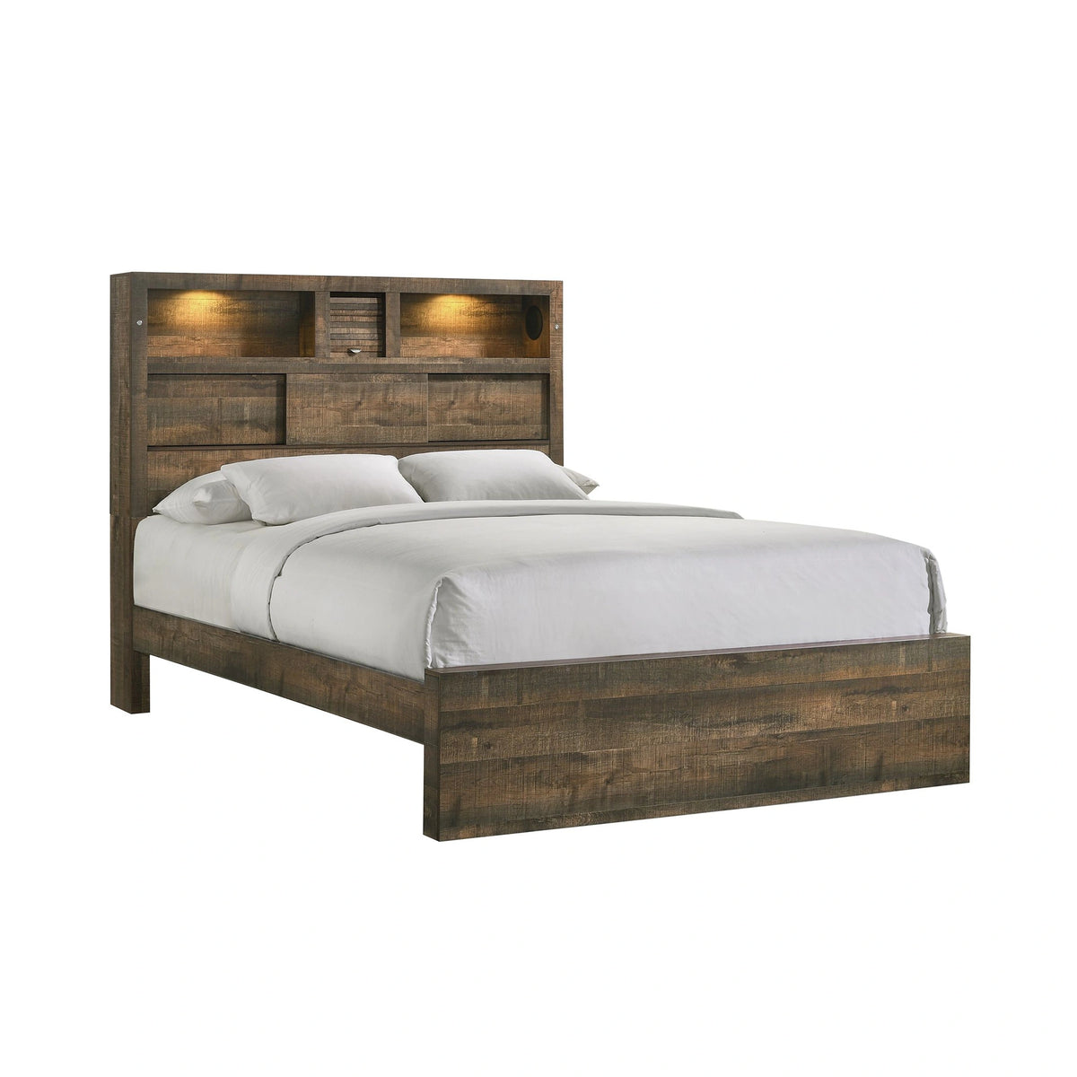 Bailey Bookcase Panel Bedroom Set with Bluetooth