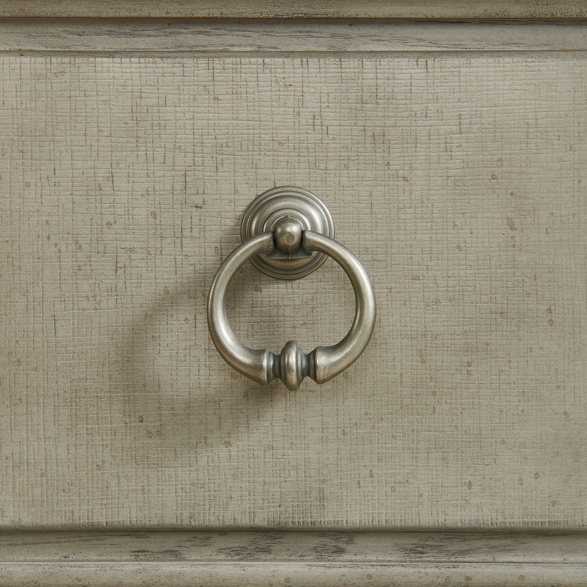 Whit-Ash 2-Drawer Nightstand with USB in Light Grey