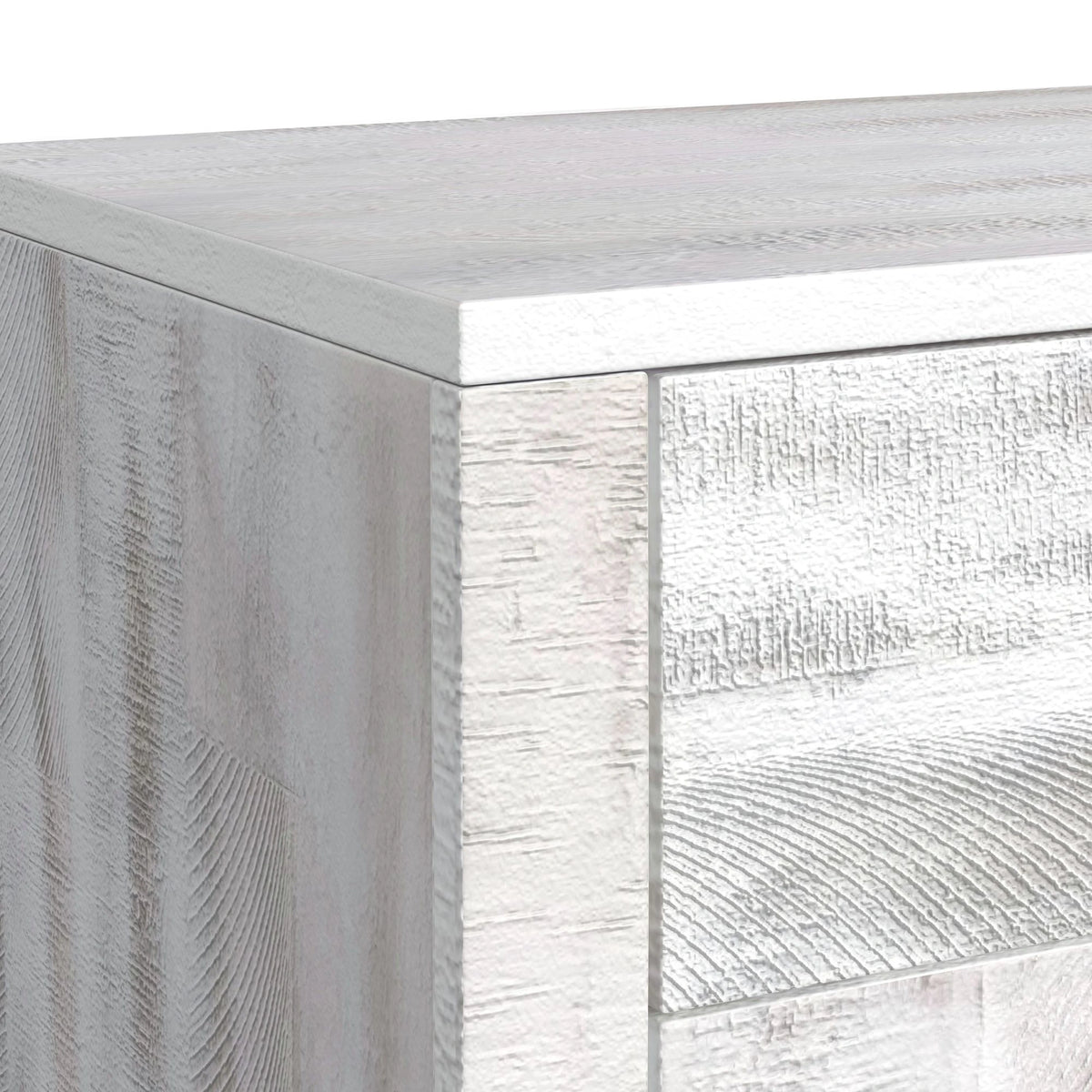Rogen Rustic Buffet & Hutch with LED in Rustic White