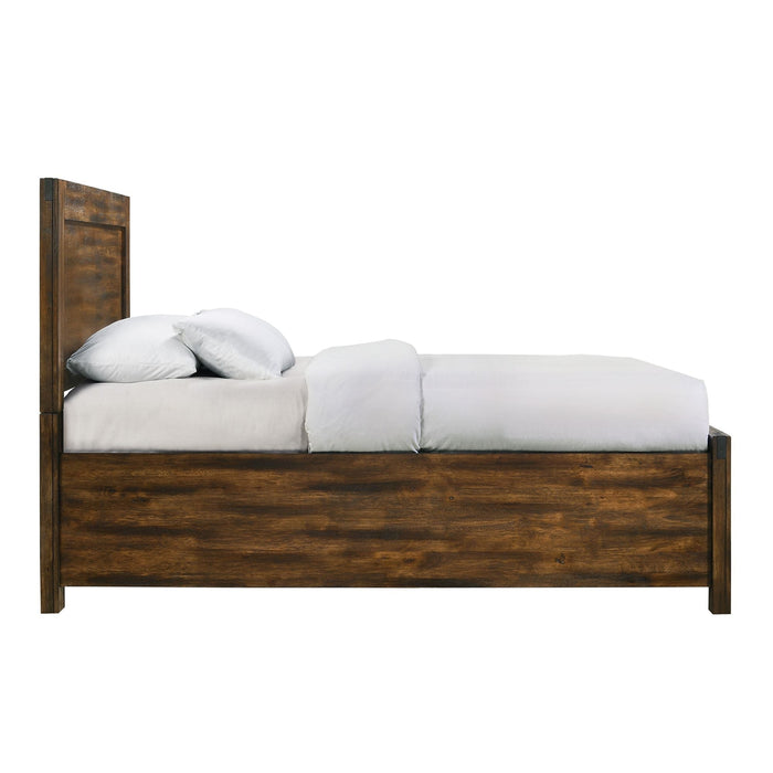 Warner Queen Storage Bed in Chesnut - Jack’s Furniture and More (Laredo, TX)