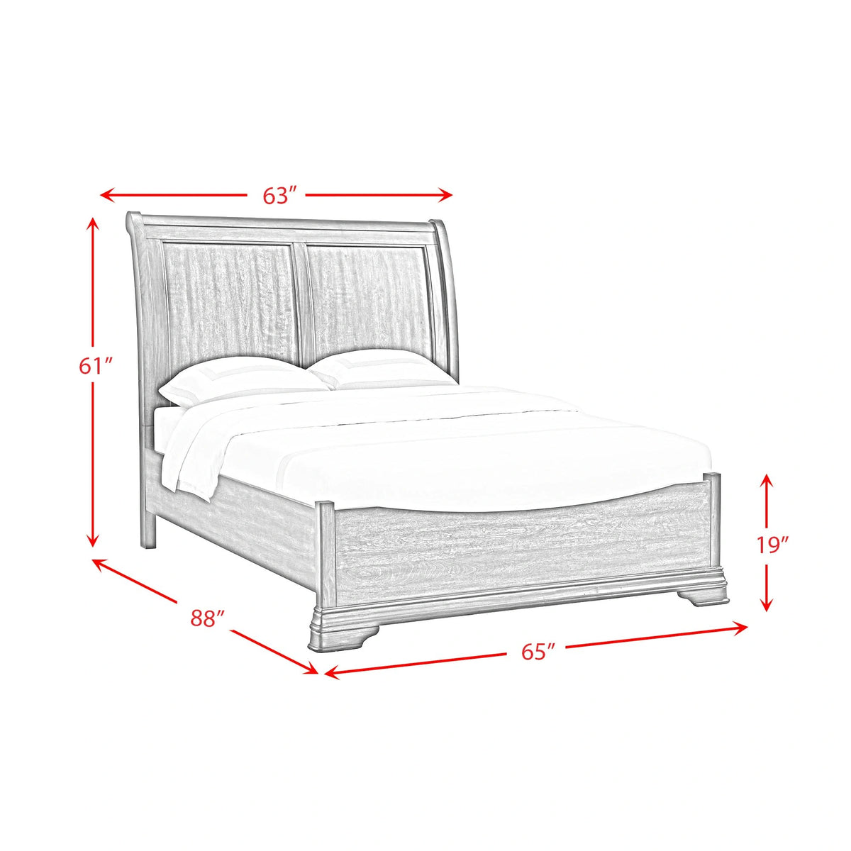 Phillipe Bedroom Set in Cherry