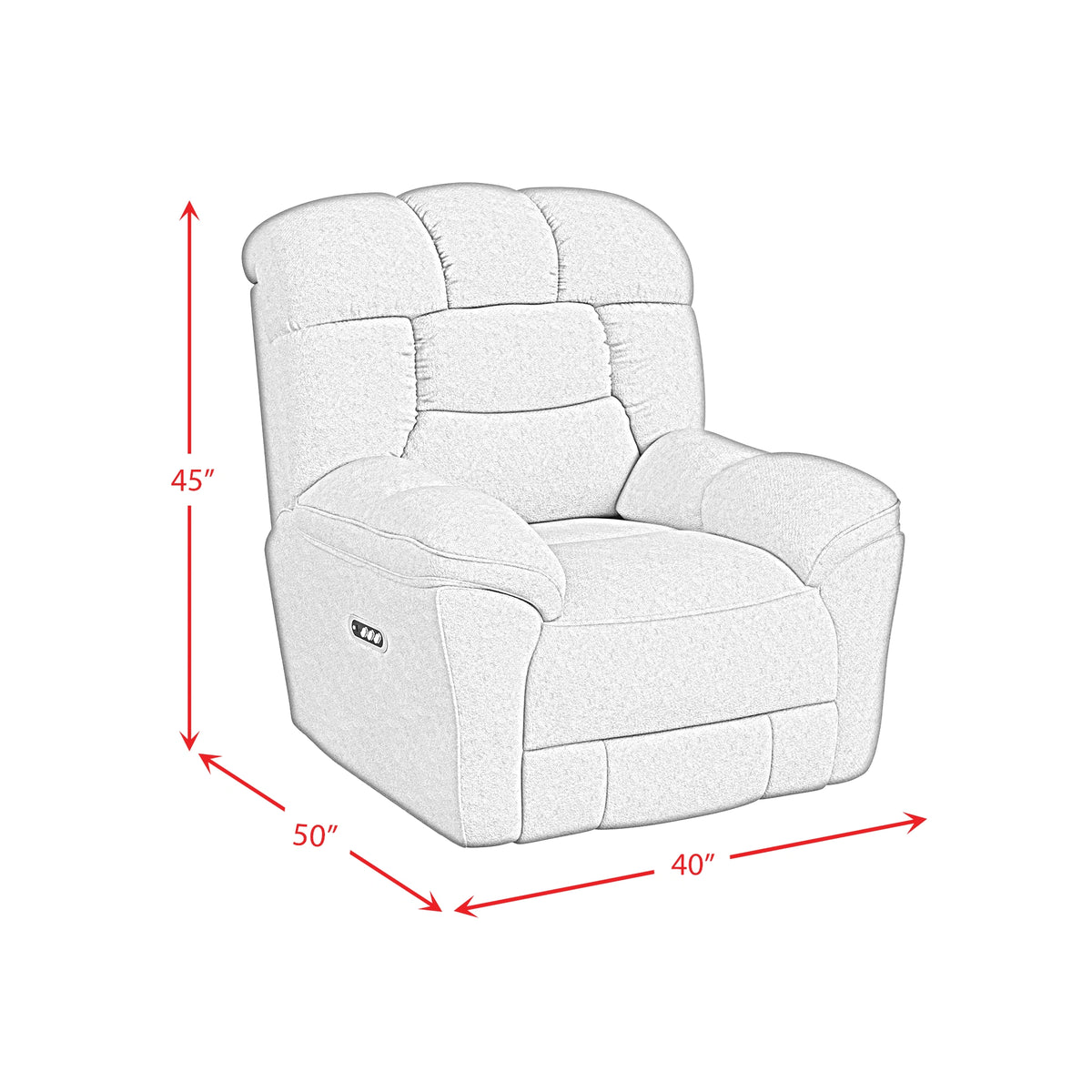 Kelsey P3 Recliner, zero gravity, memory foam in Bama Toast