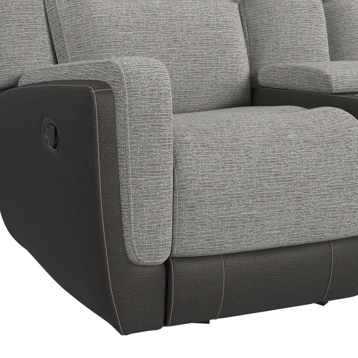 Hornet Motion Glider Loveseat with Console