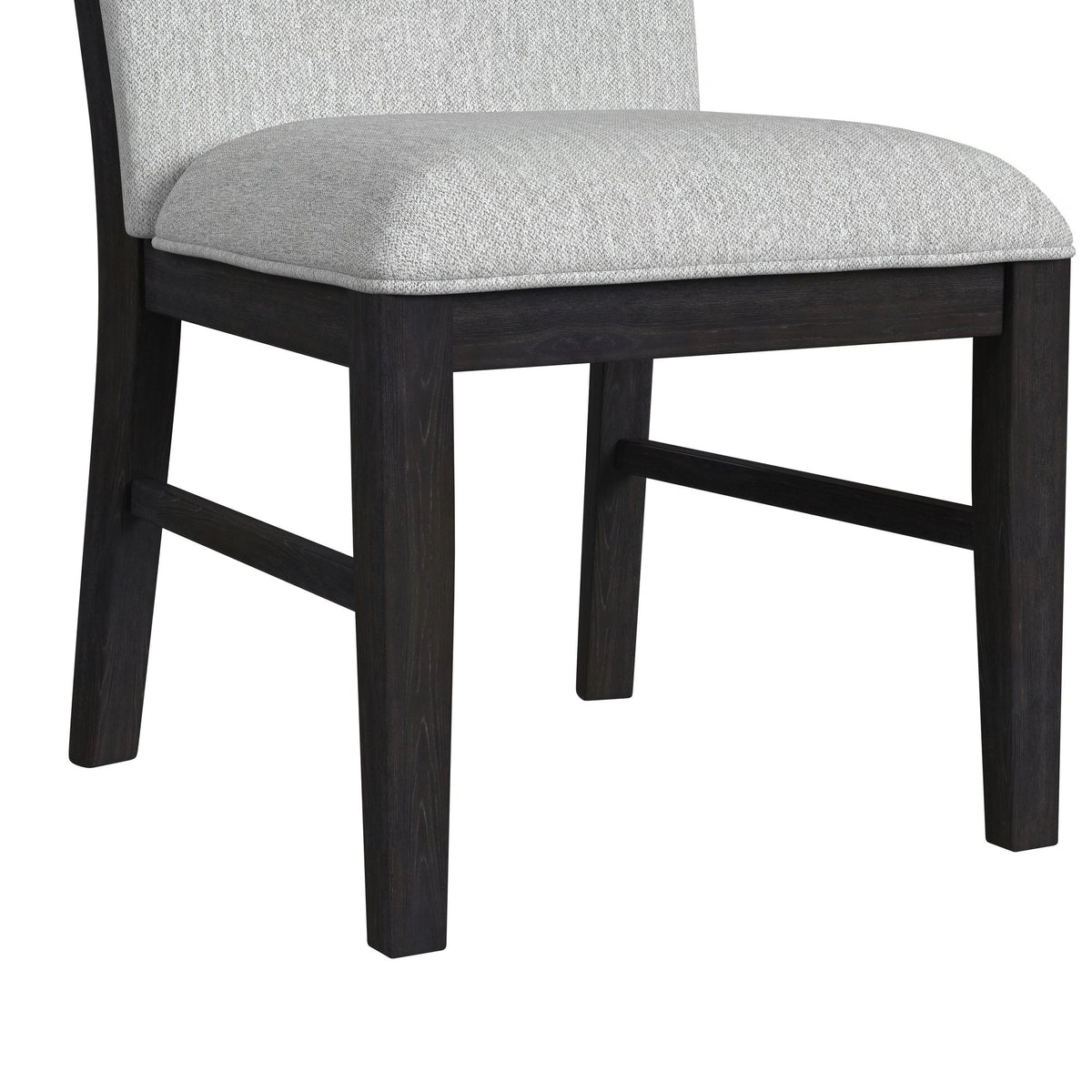 Transcend Side Chair with Light Grey Fabric in Charcoal (2 Per Carton)