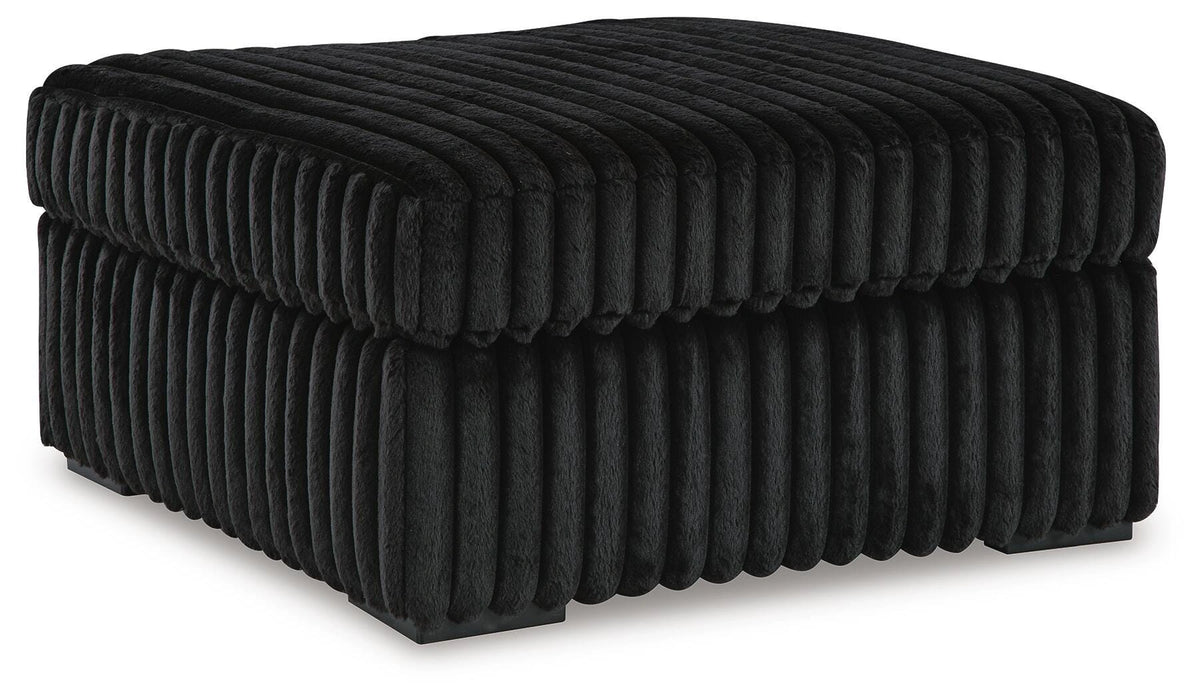 Midnight-Madness Sectional with Chaise - Onyx
