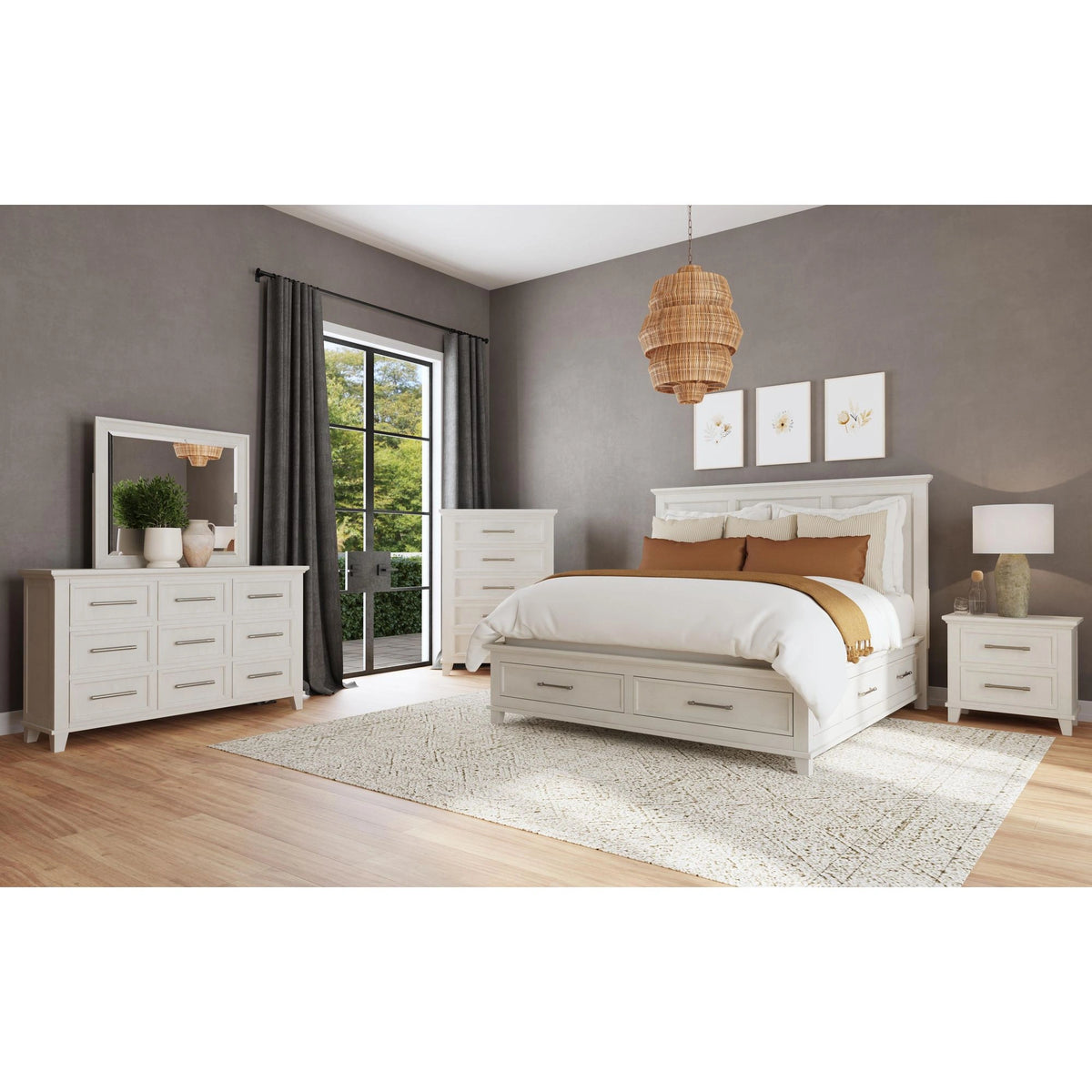 Canterbury 2-Drawer Nightstand with USB