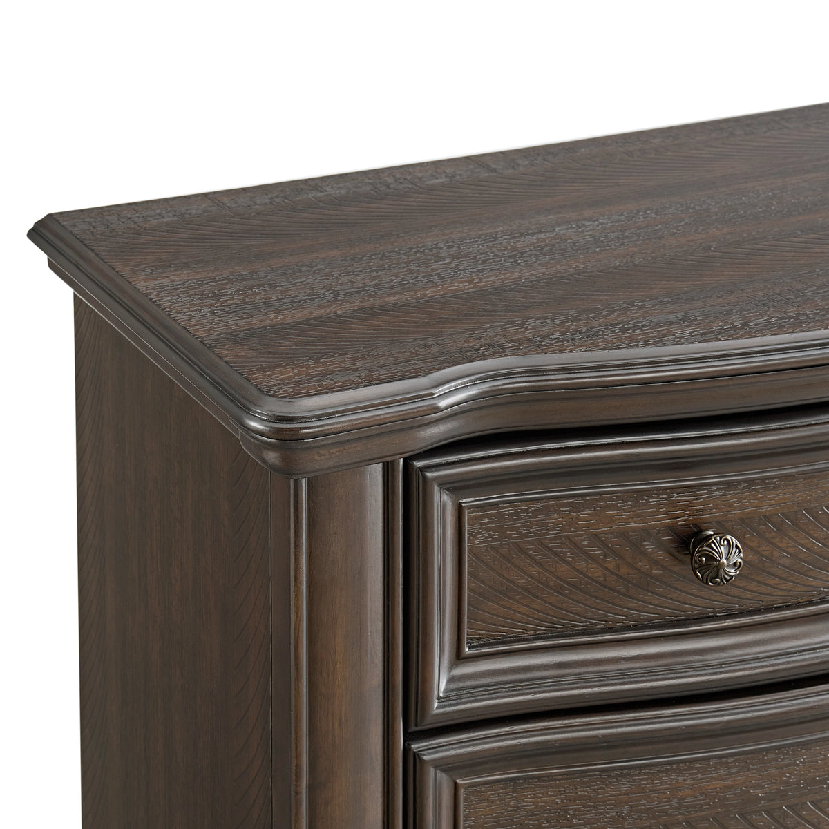 Brunswick Bedroom Set with 2 Nightstands in Mahogany