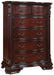 Crown Mark Furniture Sheffield 6-Drawer Chest in Dark Cherry image