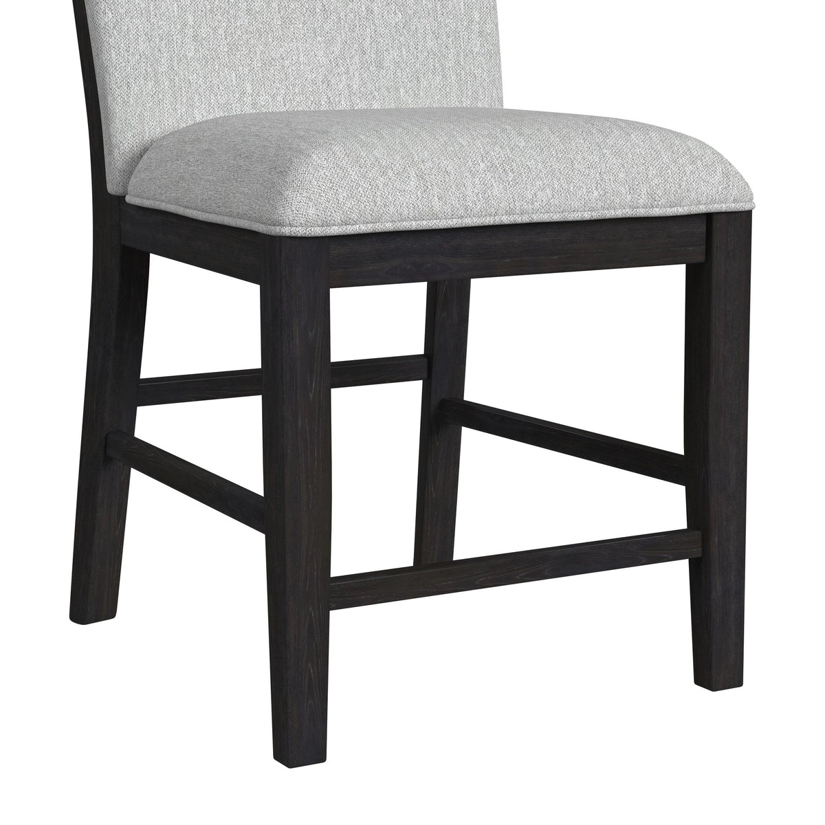 Transcend Side Chair with Light Grey Fabric in Charcoal (2 Per Carton)