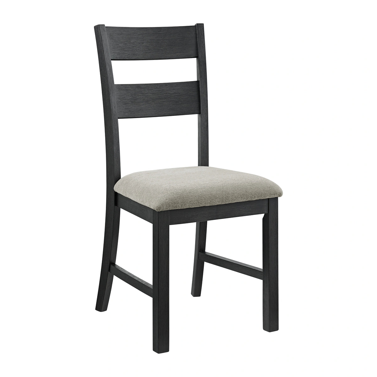 Garcia 6PC Dining Set with Table, 4 Chairs, and Bench in Black