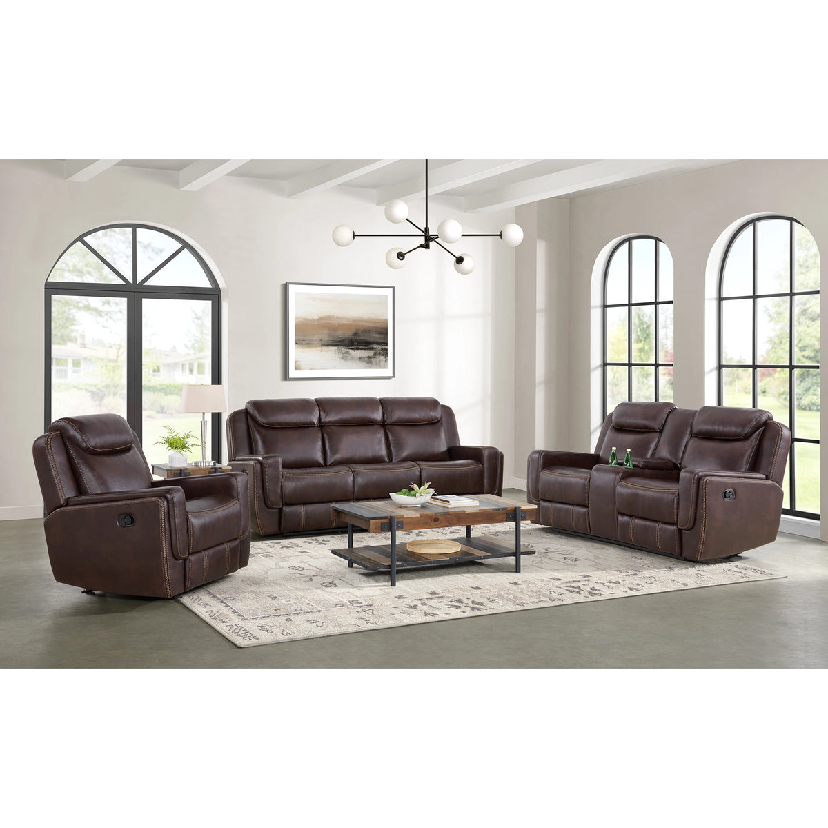 Panther Glider Motion Recliner in Neono Brown