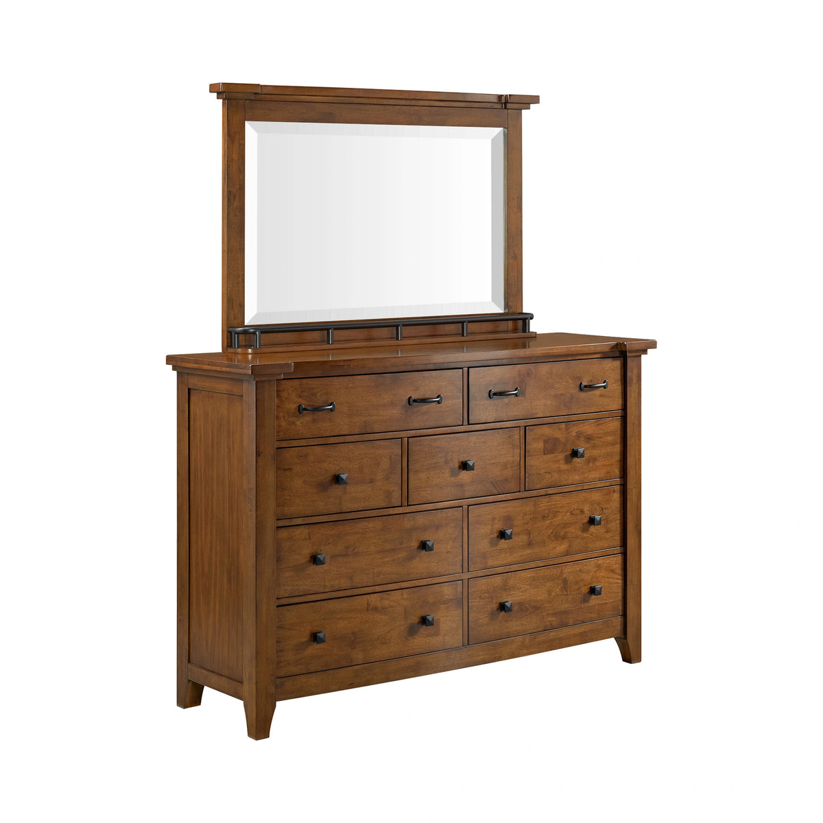 Gage Sleigh Storage Bedroom Set in Chestnut