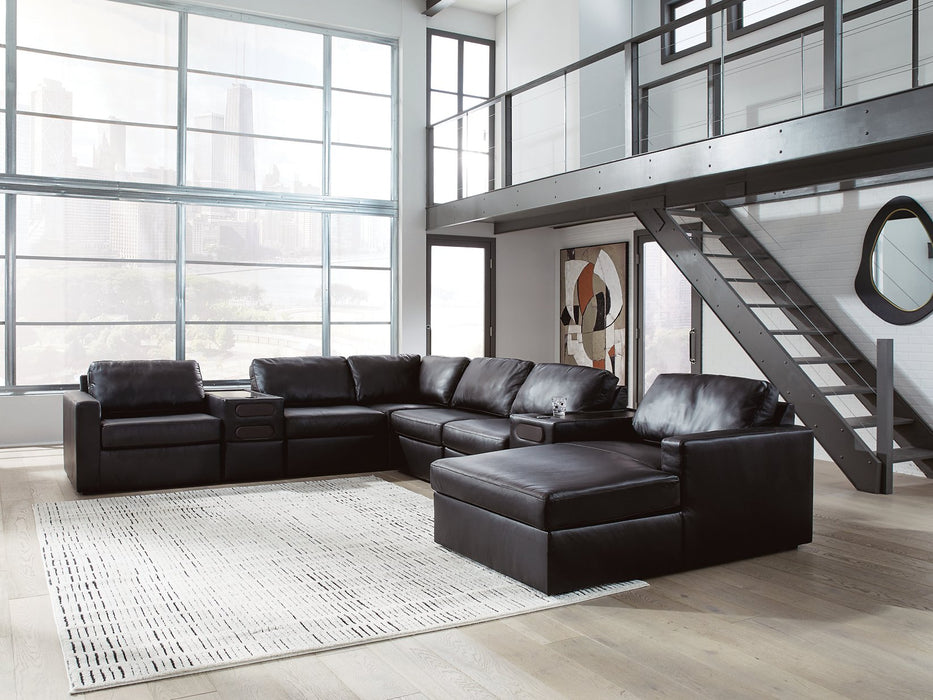 Modmax II Sectional with Chaise and Audio Consoles - Jack’s Furniture and More (Laredo, TX)