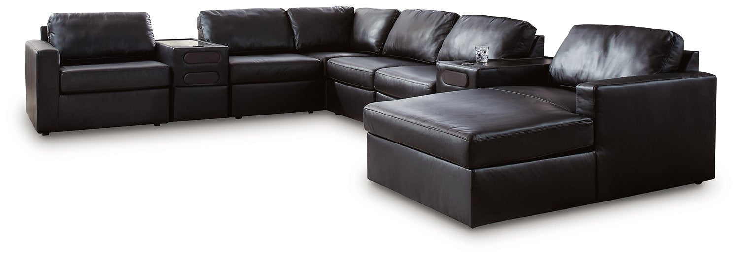 Modmax II Sectional with Chaise and Audio Consoles - Jack’s Furniture and More (Laredo, TX)