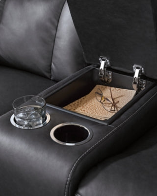 Mackmenville Reclining Loveseat with Console - Jack’s Furniture and More (Laredo, TX)