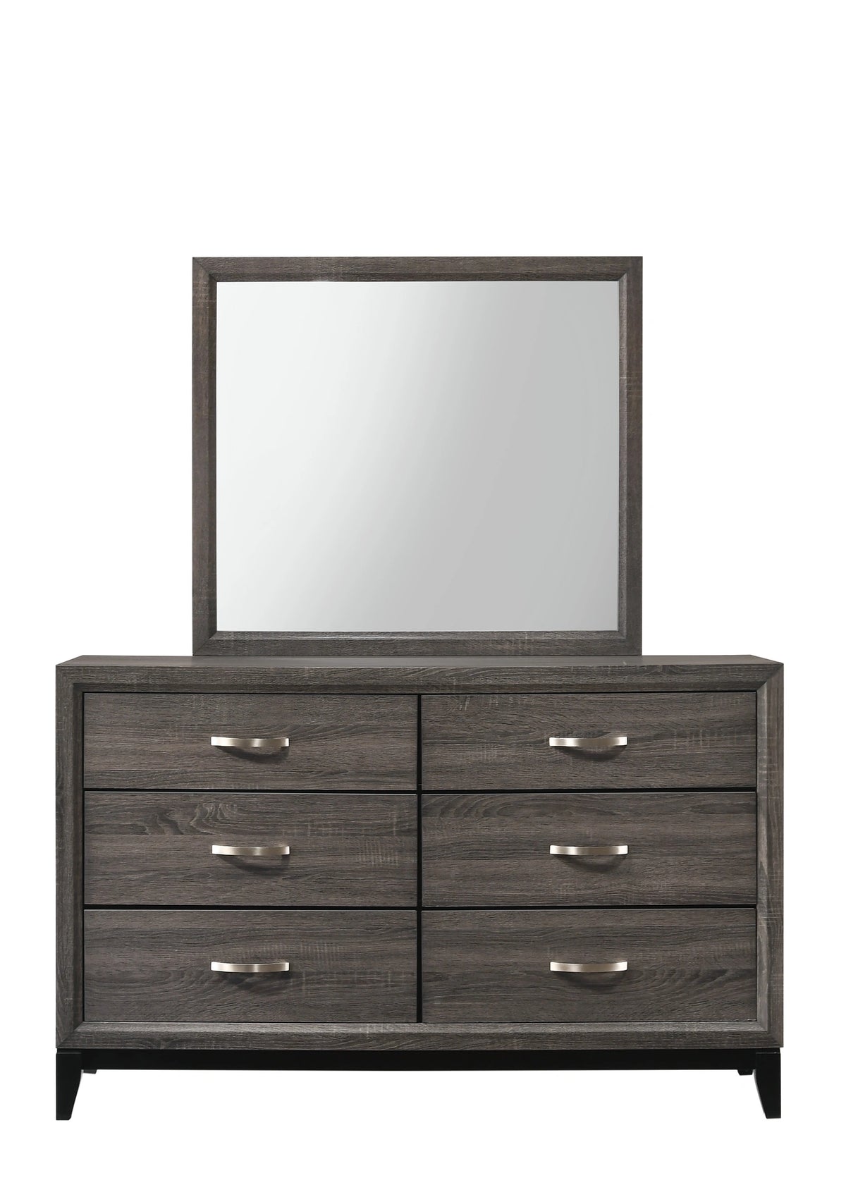 Crown Mark Akerson 6 Drawer Dresser in Grey image