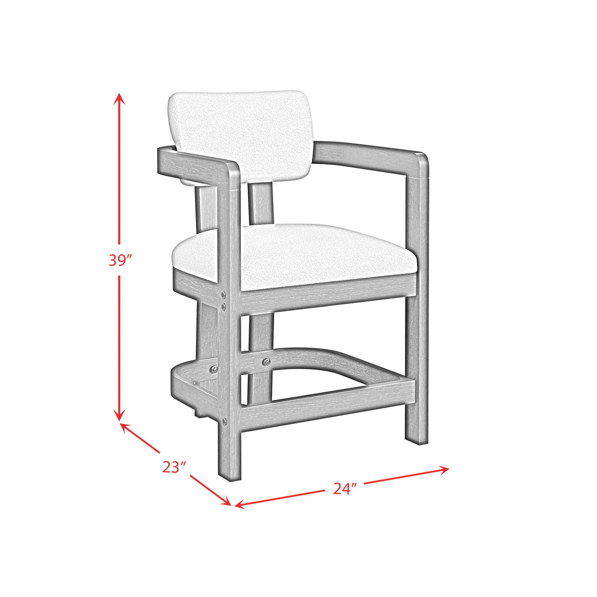 Portland Bar Stool in Black
