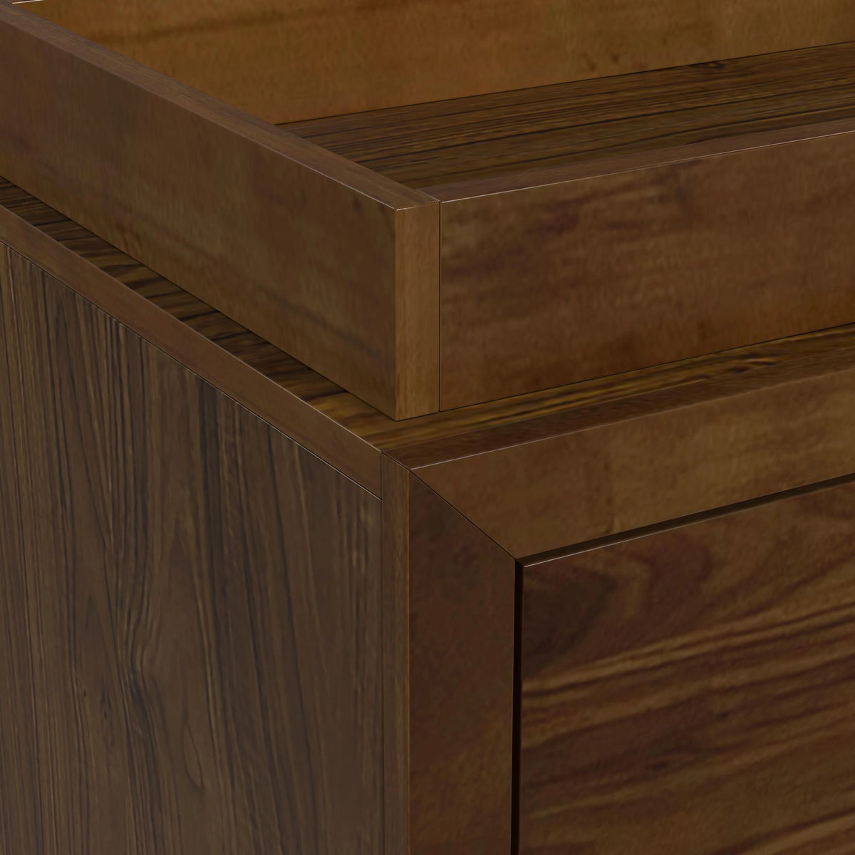 Malia Dresser and Topper in Walnut