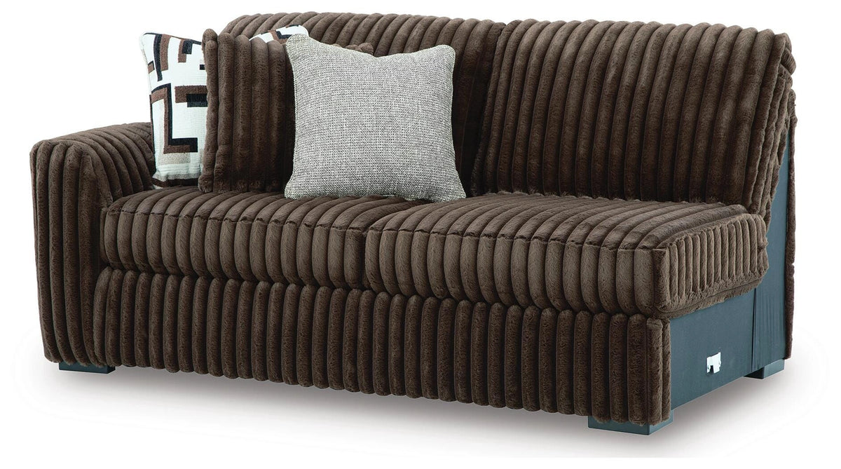 Midnight-Madness Sectional Sofa - Chocolate