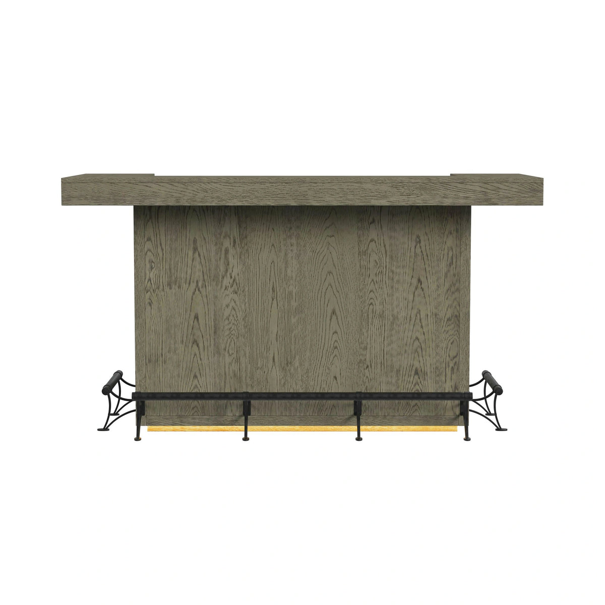 Jemma Bar Table with Light in Grey and Dark Espresso
