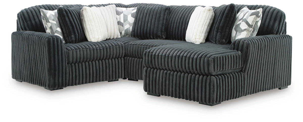 Midnight-Madness Sectional with Chaise