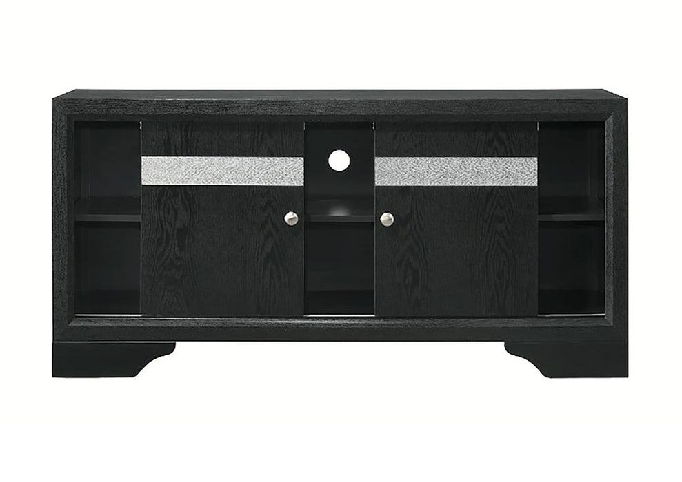 Crown Mark Furniture Regata TV Stand in Black