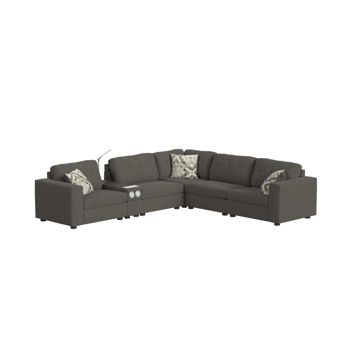 Options One Armless Chair in Palmer Plus Ash