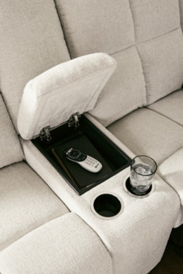 Orlen Reclining Loveseat with Console - Jack’s Furniture and More (Laredo, TX)