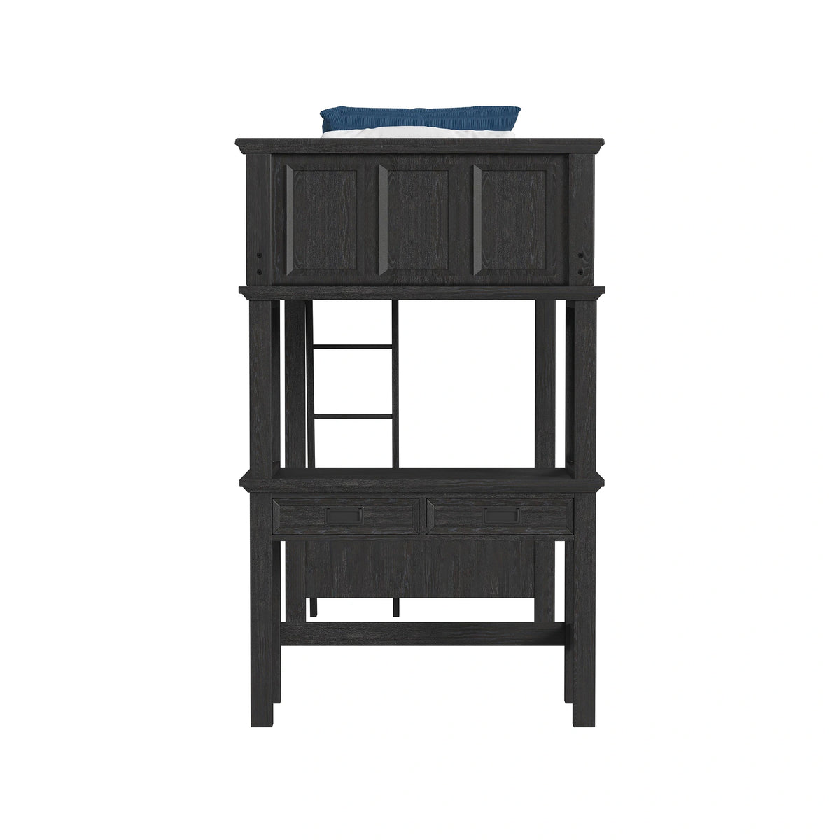 Hampton Kids Loft with Ladder and Desk with Speaker