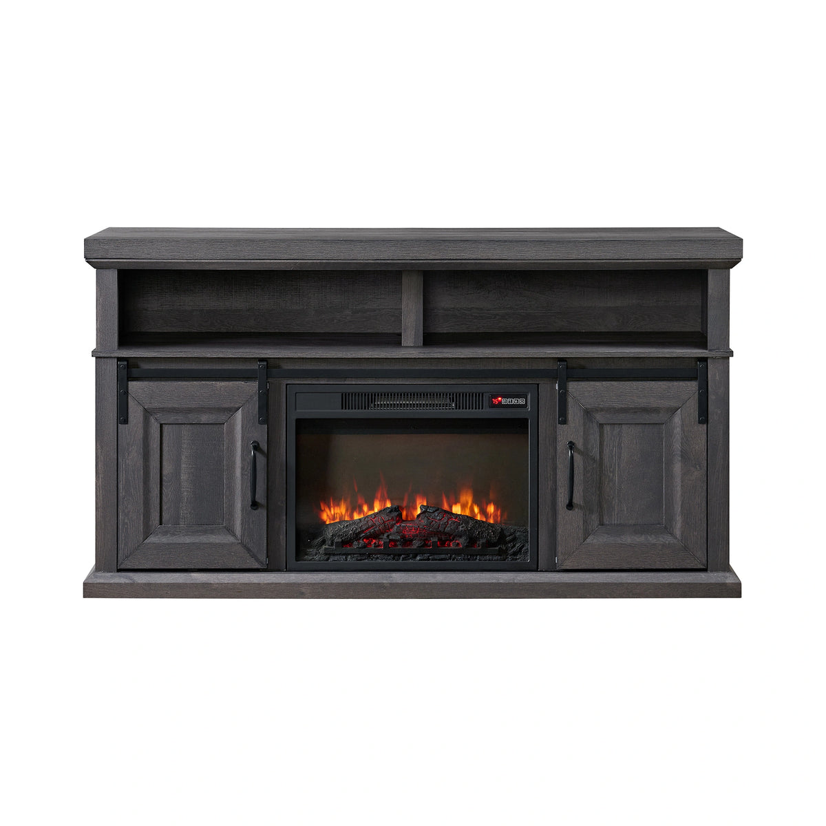 Macau Console with 23"" Fireplace Insert in Grey