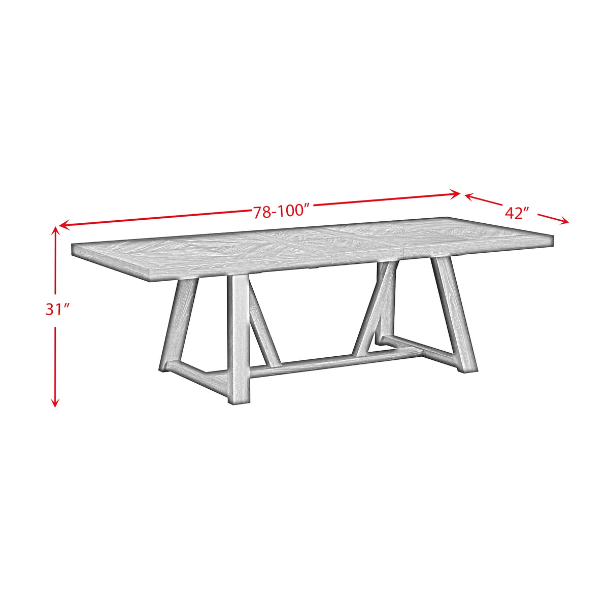 Transcend Table in Charcoal