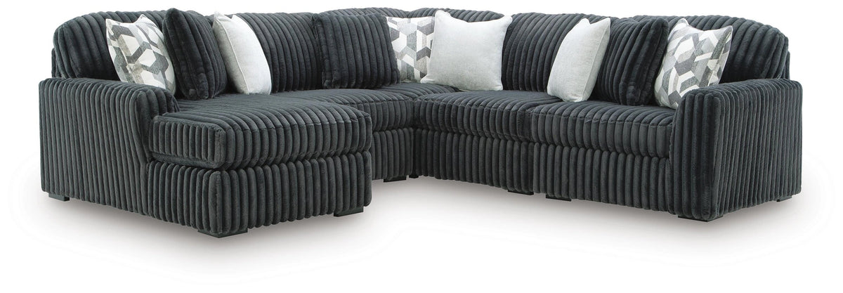Midnight-Madness Sectional with Chaise