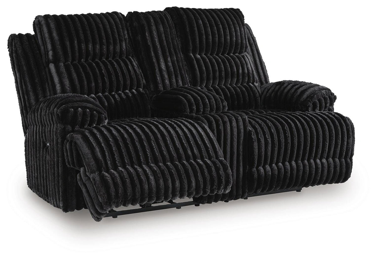 Rhine Falls Reclining Loveseat with Console