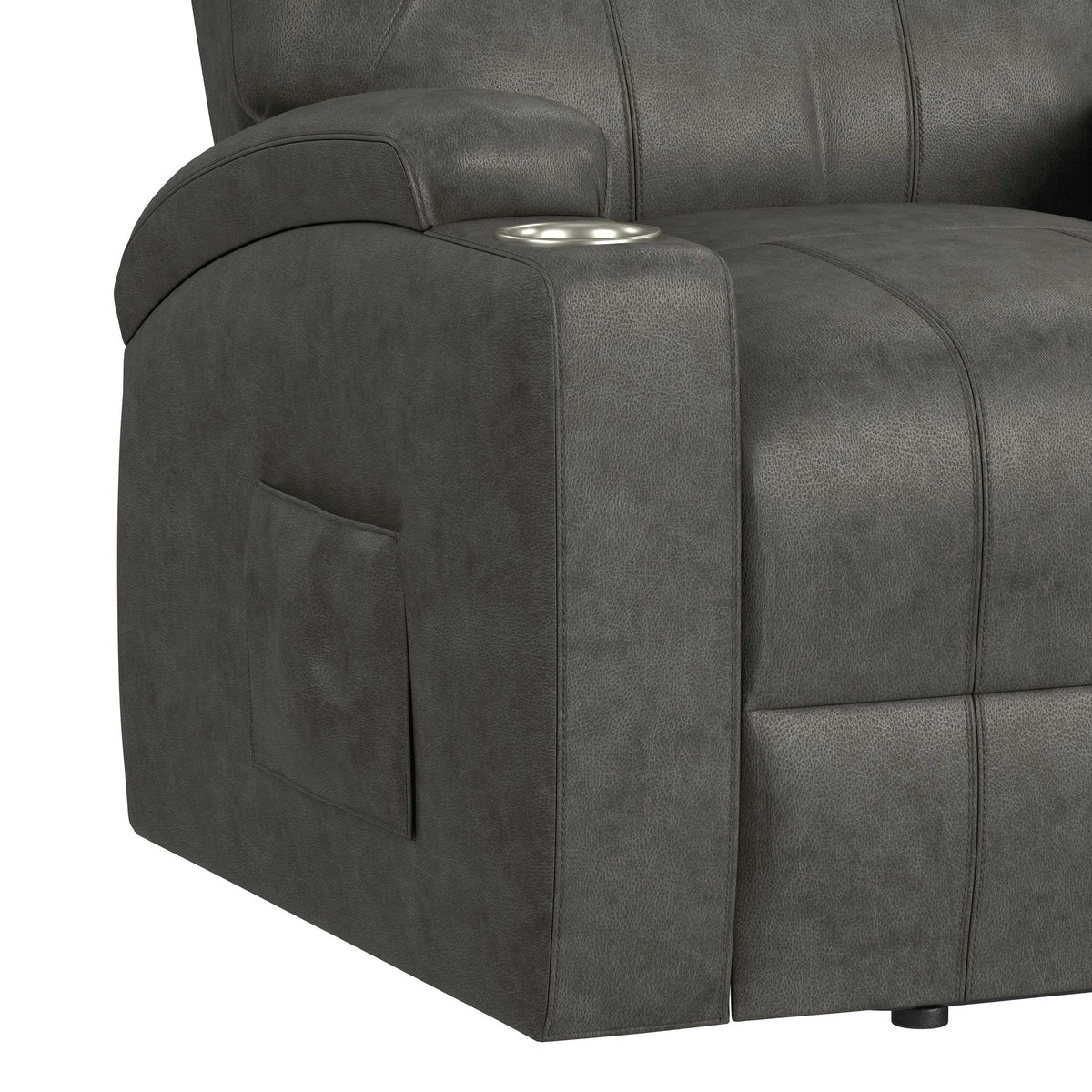 Kenmore P1 Lift Chair with Heat Massage in Simba DK Grey