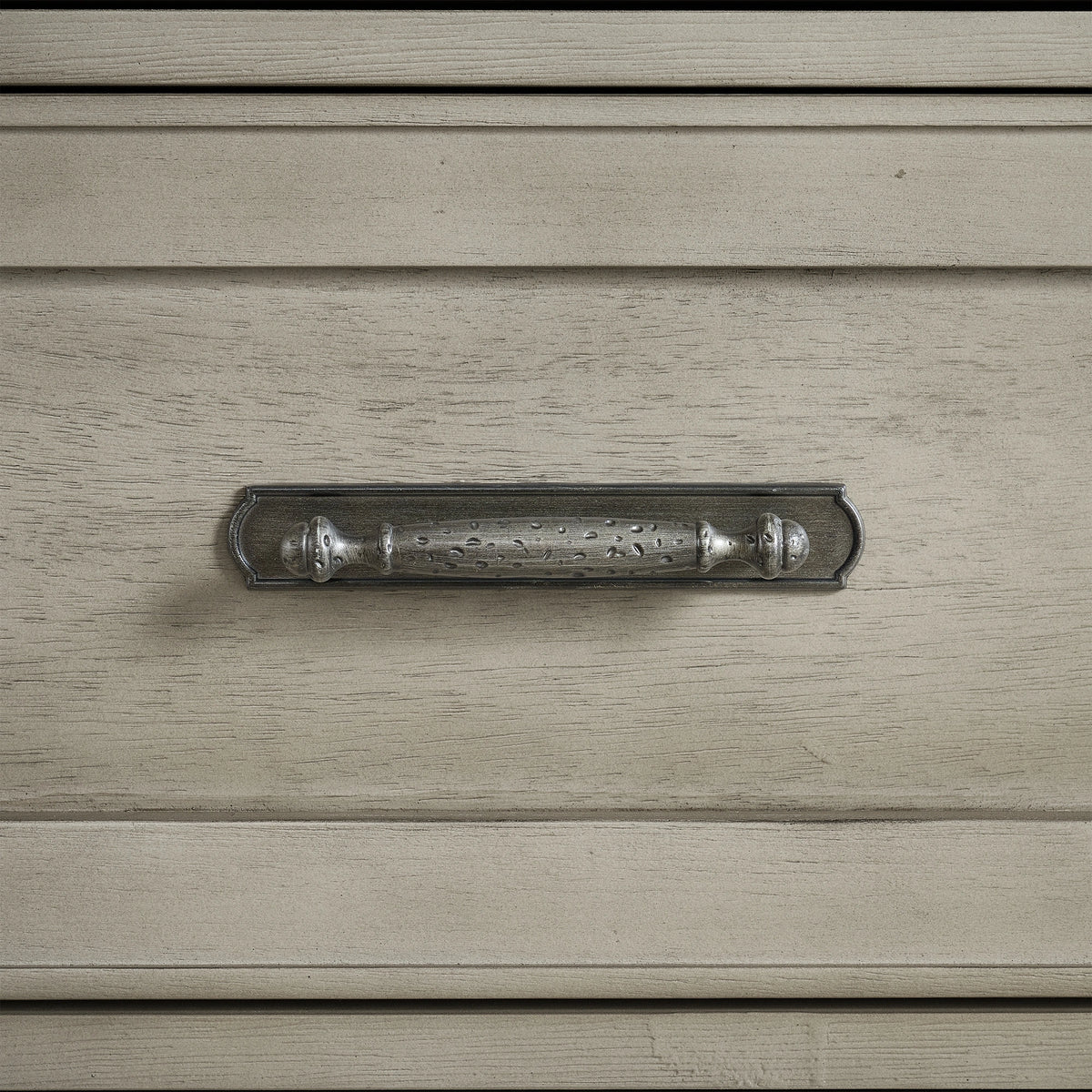 Farmington 5-Drawer Chest in Medium Brown and Washed Stone