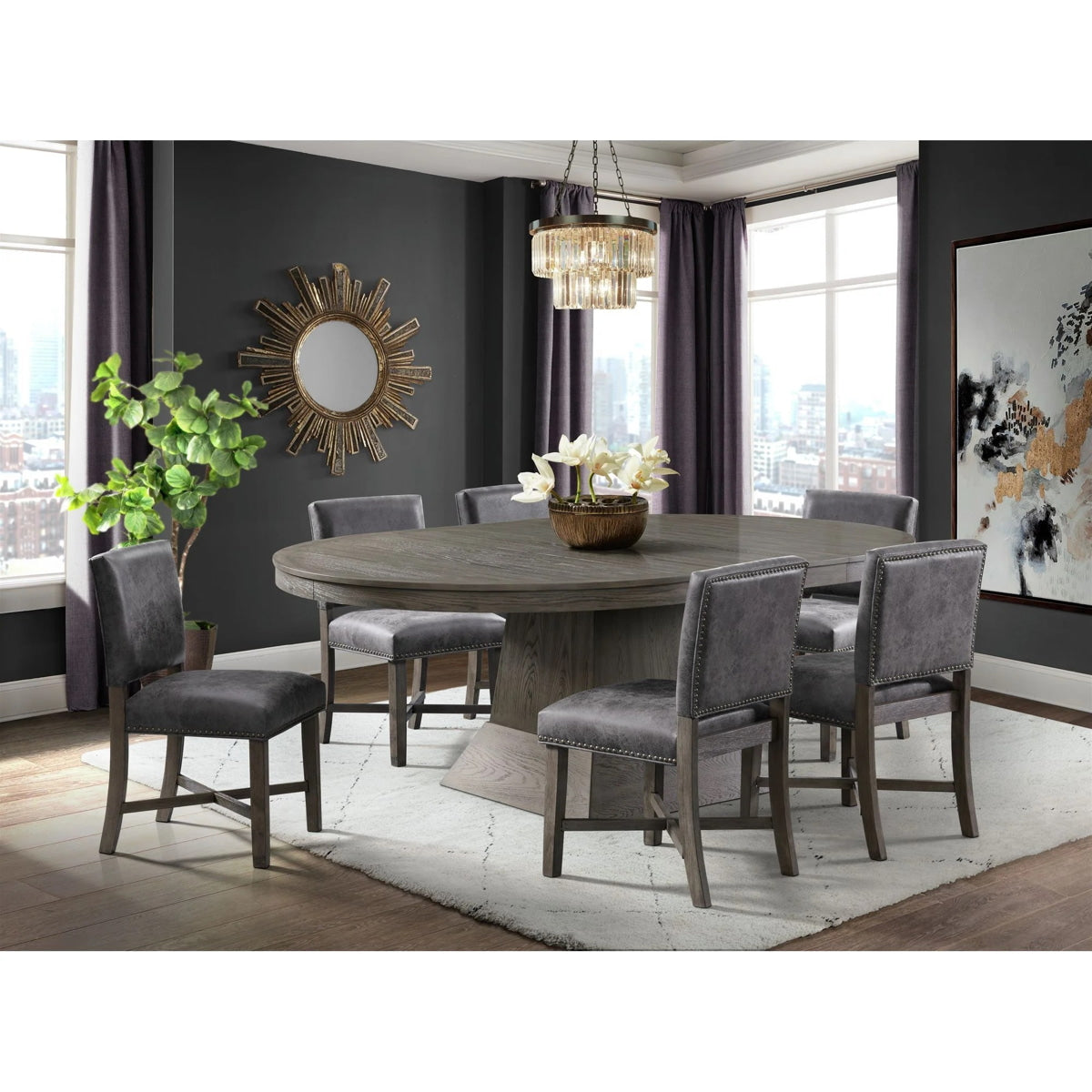 Collins Dining Table in Weathered Gray - Jack’s Furniture and More (Laredo, TX)