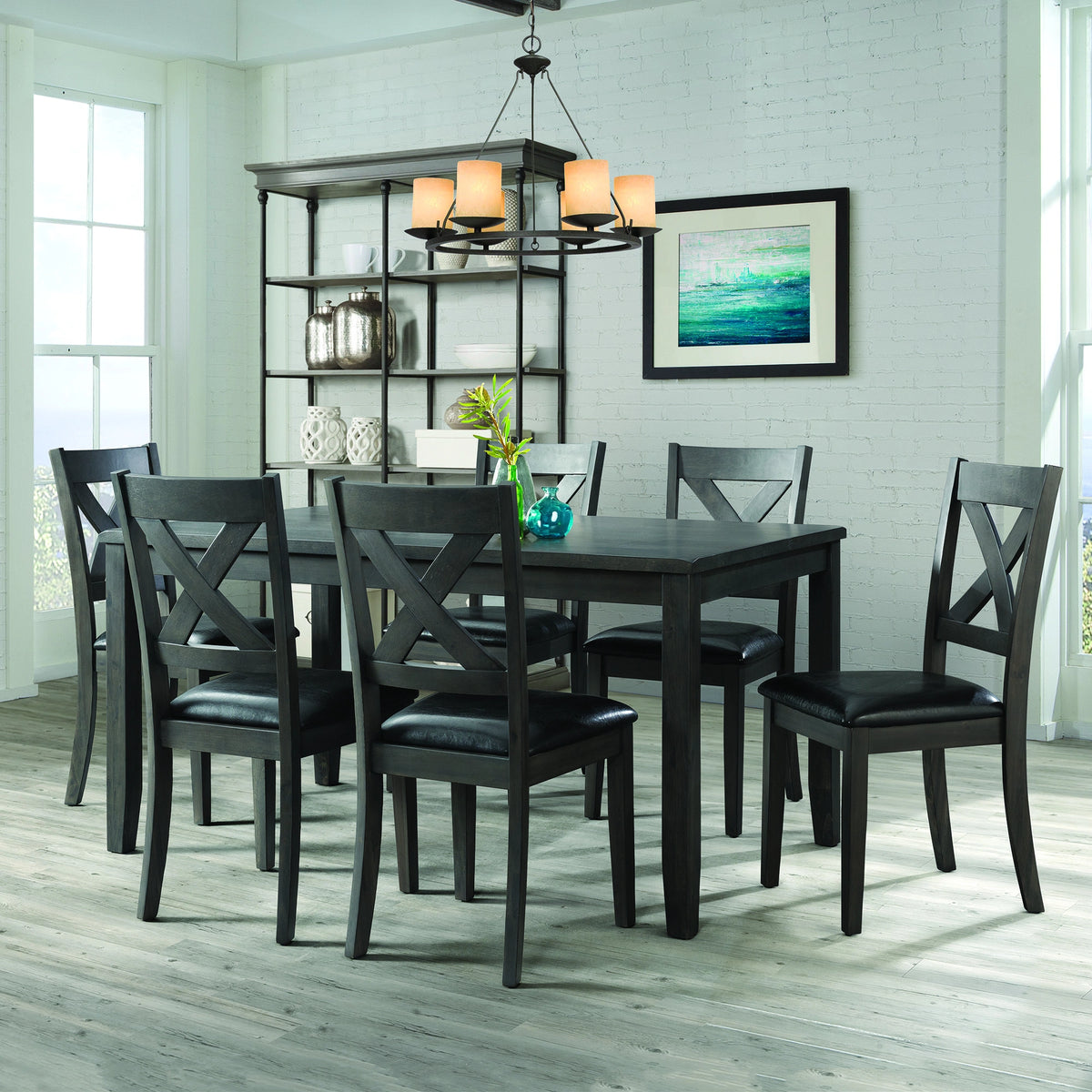 Alex 60" 7pcs Dining Set