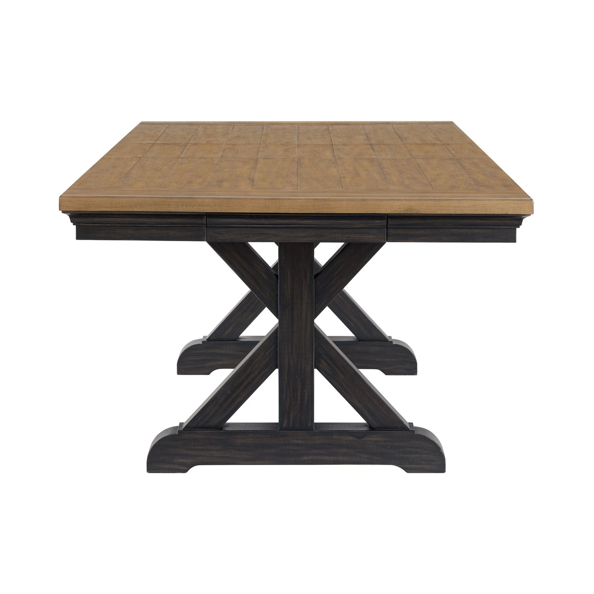 Montrose Dining Table with 20"" Leaf in Espresso and Brown