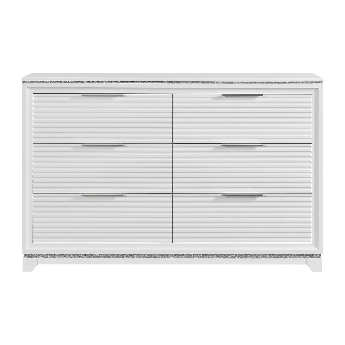 Denmark 6-Drawer Dresser in White