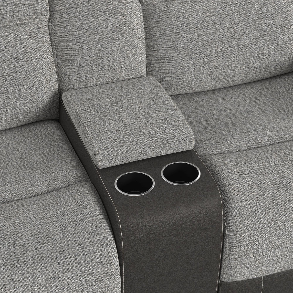 Hornet 3PC Sectional Set with Console and 2 Recliners